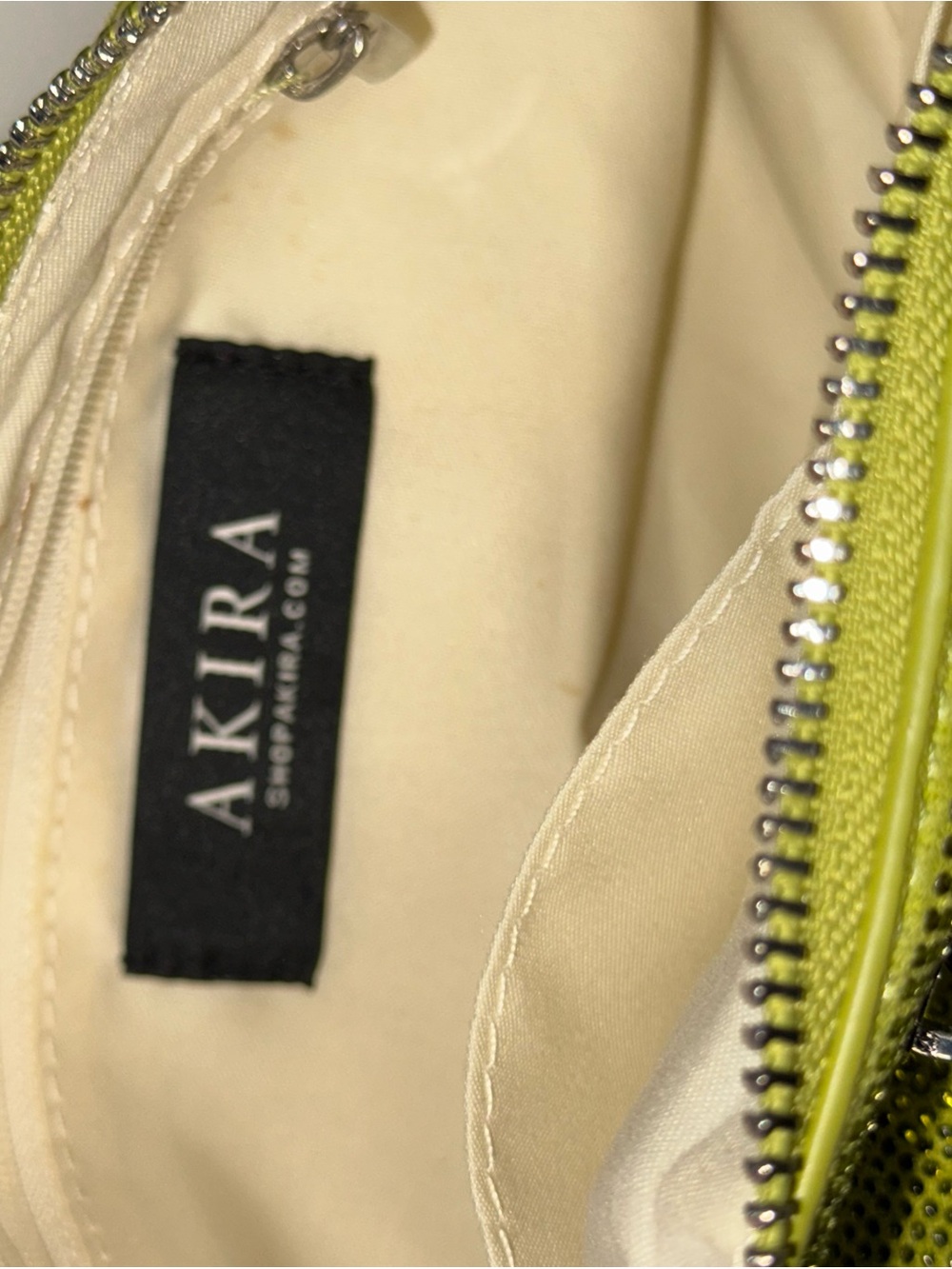 AKIRA Neon Lime Studded Shoulder Bag Set - Picture 4 of 4